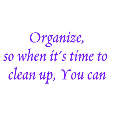 Organizing Goals!